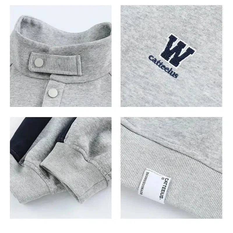 Side Stripe Half-Zip Pocket Sweatshirt