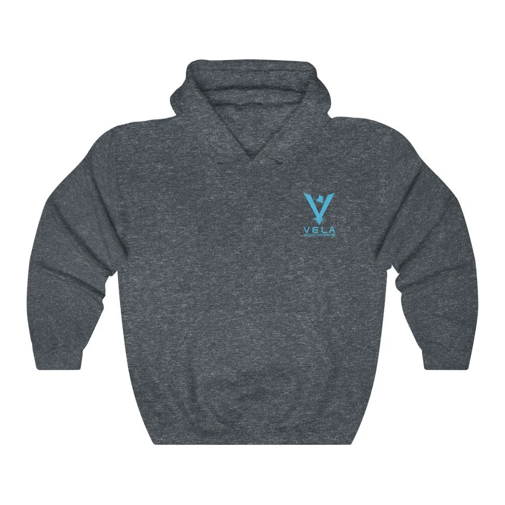 Vela Blue Logo Unisex Heavy Blend™ Hooded Sweatshirt